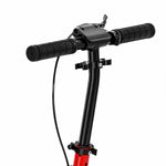 Foldable Aluminium Scooter, Adjustable Handlebar, Dual Hand/Foot Braking, 18 cm PU Wheels, 86x38x103.5cm, Red