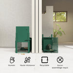 Cage attrape animaux nuisibles 1 entrée dim. 60 x 18 x 20 cm vert foncé
