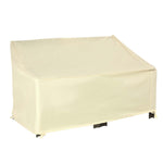 Housse de canapé exterieur étanche, housse de banc de jardin 600D tissu oxford, bache de canapé extérieur pour balcon, terrasse, 140 x 84 x 56/94 cm, beige