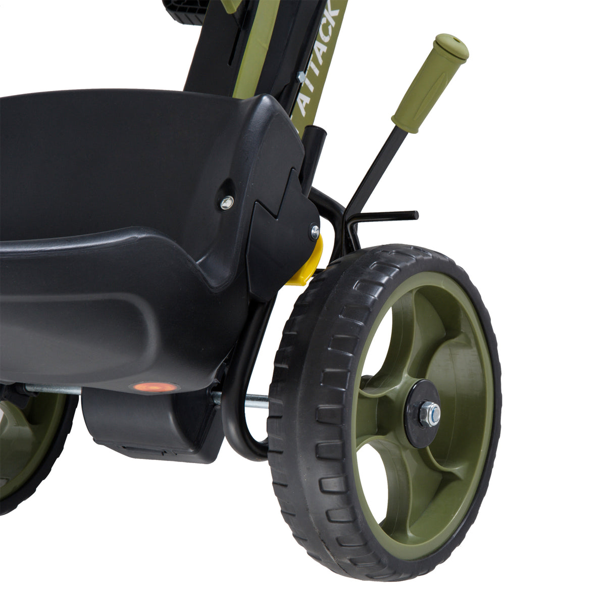 Vélo et véhicule pour Enfants Kart à pédales siège réglable Frein Manuel Roues AR EVA Acier Vert Noir