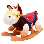 Jouet à bascule cheval à bascule modèle âne marron beige blanc