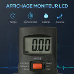 Pédalier d'appartement mini vélo d'appartement résistance ajustable écran LCD 33-43 x 40 x 24,5-34,5 cm en acier noir