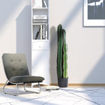 Cactus artificiel grand réalisme plante artificielle grande taille dim. Ø 17 x 98H cm vert