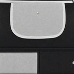 Foldable Cat Litter Box Portable Travel Litter Box 600D Oxford Waterproof Leak-Proof Zippered Cover 43x33x34cm Black