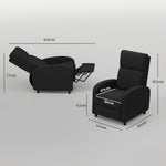 Fauteuil relax fauteuil inclinable salon fauteuil de relaxation - dossier réglable jusqu'à 160° repose-pieds intégré