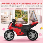 Draisienne pour Enfant, Vélo d'Équilibre avec Musique et Roues Extra-Larges, pour Filles et Garçons 18-36 Mois, Rouge