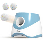 Lanceur de Balles Automatique avec 3 Balles en ETPU, 3 Réglages de Distance 6m/10m/14m, Intérieur et Extérieur, Bleu
