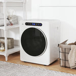 Sèche linge à évacuation, sèche-linge électrique 1000 W 3 Kg, modes Extra Dry et ECO, minuterie, acier inoxydable, blanc
