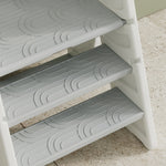 Marche pied pour enfant 3 marches, marchepied de cuisine pour enfant, pliable, hauteur ajustable de 2 à 3 marches, gris