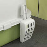 Maison de toilette pour chat bac à litière fermé chat poignée de transport porte translucide 40,5 x 52 x 39 cm vert