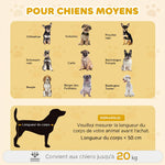 Cage pour Chien Meuble Cage Chien Intérieur Arche avec Double Porte comme Table d'Appoint en Métal 80x56x59cm Blanc