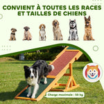 Agility sport pour chien bascule - bascule pour chien - équipement entrainement chien - bois pré-huilé feutre