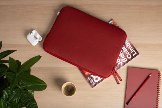 Housse MacBook Air 15 Basics ²Life Rouge/Blanc-4