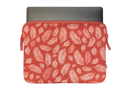 Housse MacBook Pro/Air 13 Basics ²Life Botanic Rouge-1