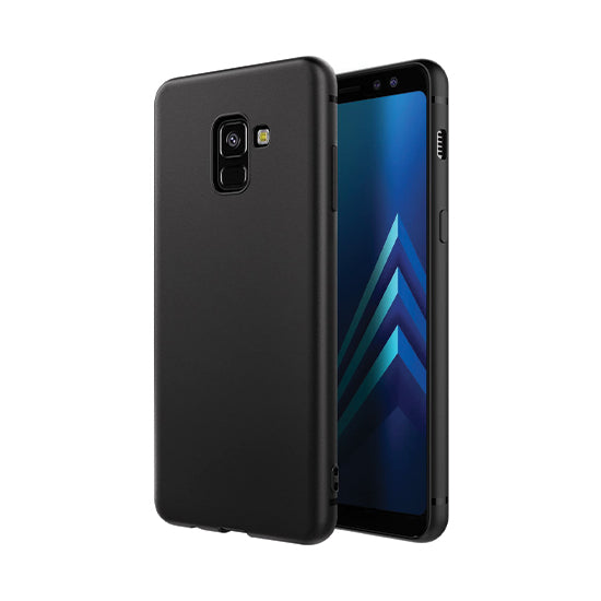 Coque TPU Samsung A8 Noir Polybag