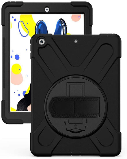Coque Securit Rotative iPad 10.2 (2019/20/21 - 7/8/9th gen) Noir Polybag-0