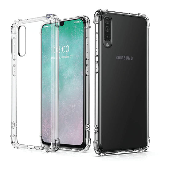 Coque Air Cushion Samsung A50 Clear Polybag-0