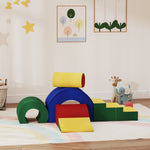 Motoriekparcours voor kinderen modulaire klimspeelset 5 gigantische schuimrubberen blokken 181 x 39 x 44 cm meerkleurig