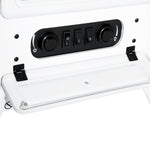 Cheminée électrique à Effet de Flamme poêle Style rétro Thermostat 950-1850 W Anti surchauffe blanc