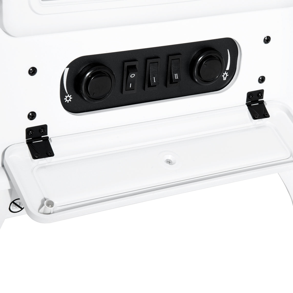 Cheminée électrique à Effet de Flamme poêle Style rétro Thermostat 950-1850 W Anti surchauffe blanc