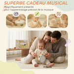 Instruments de Musique pour Enfants, Jouets Musicaux en Bois d'Inspiration avec Tambourin et Maracas pour Enfants 3+ Ans