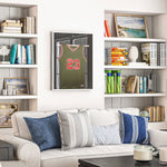 Frame box T-frame cadre aluminium pour maillot porte acrylique doublure interne feutre 70 x 90 cm