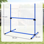 Agility sport pour chiens set de 4 obstacles professionnels avec système de maintien au sol sac transport fourni