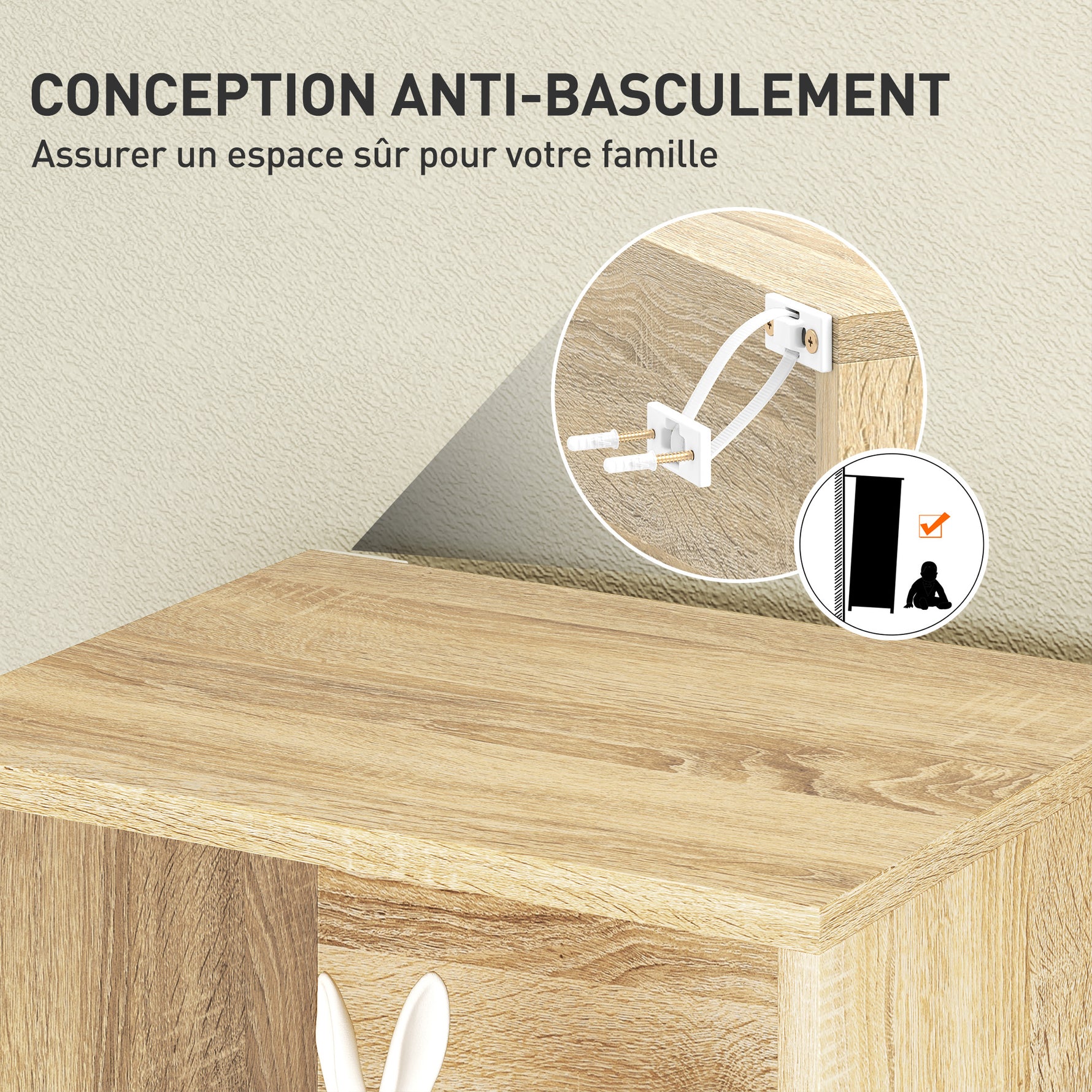 Bibliothèque étagère de rangement 5 niveaux avec étagères réglables pour salon, chambre, bureau, 30x24x133,5cm, naturel