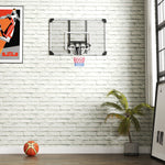 Panier de basketball mural avec panier spécial filet toutes saisons pour l'intérieur et l'extérieur 113x61x73cm blanc