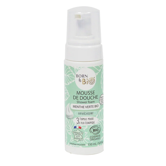 Mousse de Douche Menthe Verte - Certifiée Bio-0
