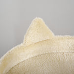 Arbre à chats multi-équipements griffoirs grattoirs plateformes niche jeu boule suspendue Ø 48 x 104H cm crème