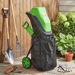 Broyeur de Végétaux Électrique 2500 W, Broyeur de Branches avec Sac de Collecte 45L, 4300 tr/min, 44x34x96cm, Vert