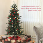 Sapin de Noël artificiel 180 cm Arbre de Noël avec support en acier pliable, 467 Branches, décoration de Noël, Vert