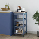 Sukaldeko zerbitzariko orga, gurpilduna, 2 erretilu kengarri, tiradera, apala, haritz argia eta grisa