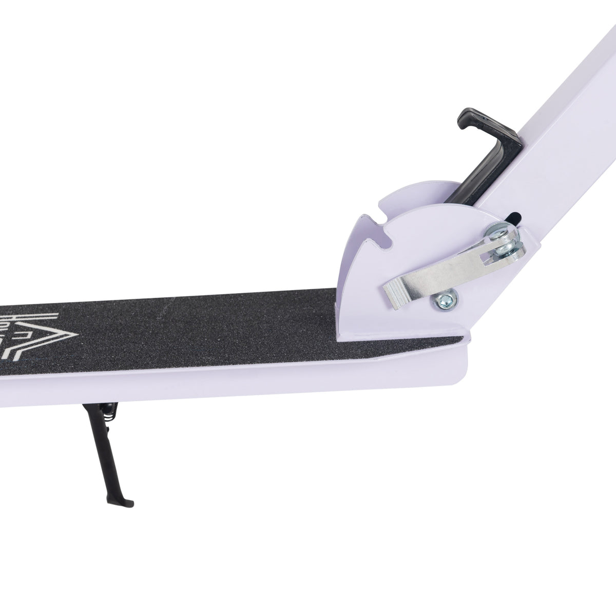 Trottinette Pliable Hauteur Guidon réglable sur 4 Niveaux système de freinage arrière pour enfant adolescent pois max. 100KG dim. 88L x 37l x 75-100H cm Blanc