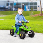 Quad électrique pour enfants 18-36 mois véhicule à batterie 6V avec marche avant et arrière 72 x 40 x 45,5 cm vert