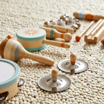 Instruments de Musique pour Enfants, Jouets Musicaux en Bois d'Inspiration avec Tambourin et Maracas pour Enfants 3+ Ans