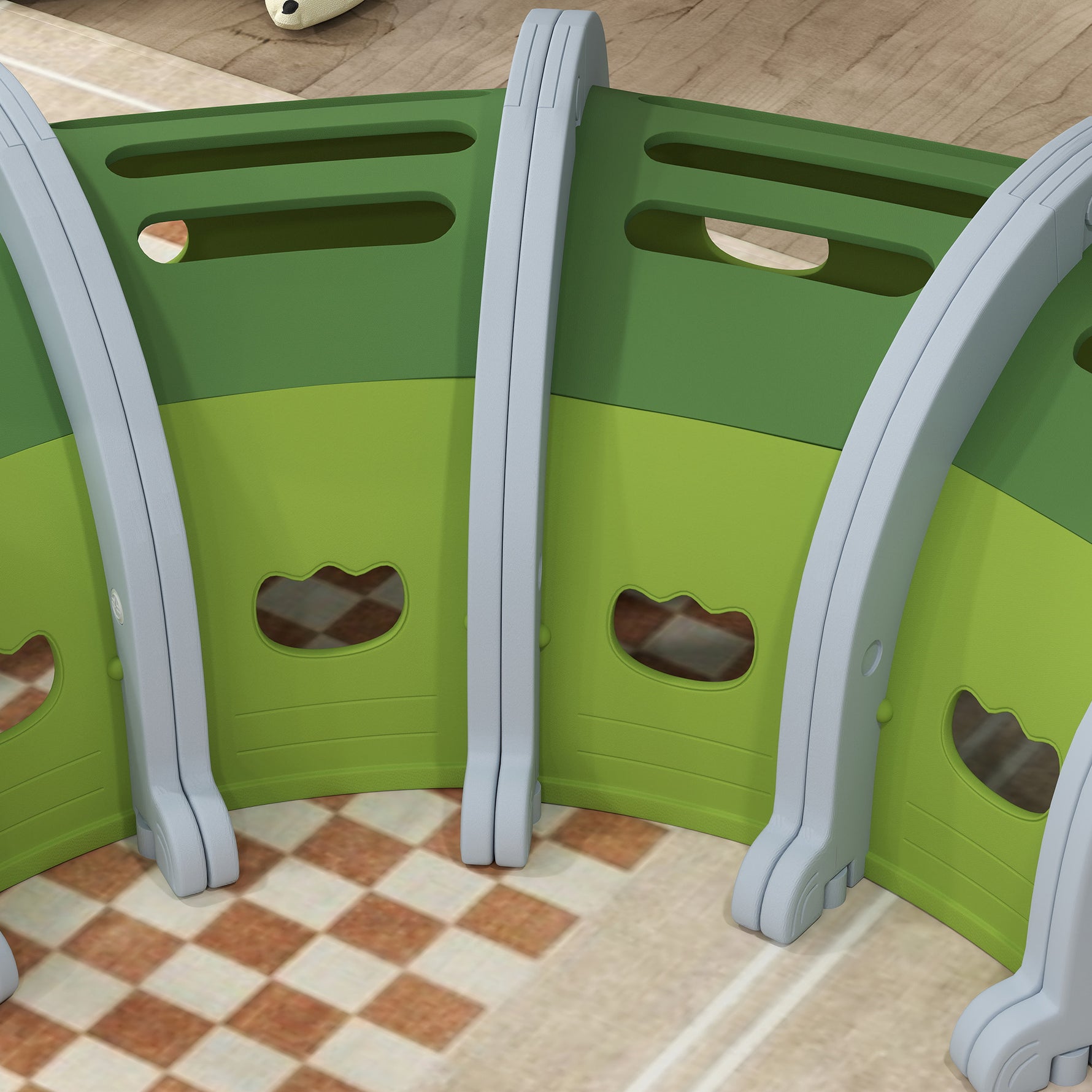 Tunnel enfant en forme de crocodile, modulable, tunnel de jeu pour enfants, enfants de 3 à 6 ans ramper et grimper, vert