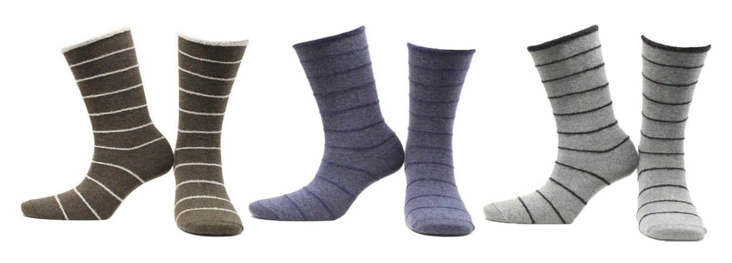 Chaussettes Cosy Coton Écologique - Café, Gris, Bleu marine, Beige, Noir (3 paires)