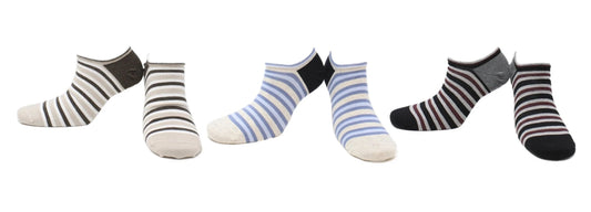 Chaussettes Invisibles Sans Couture Coton Écologique - Beige, Noir, Crème (3 paires)
