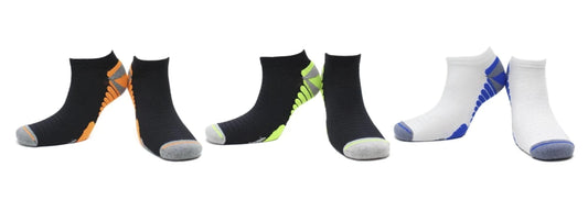 Socquettes Cyclisme Sans Couture Microfibre - Blanc, Noir (3 paires)
