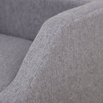Canapé pour chien lit pour chien animal domestique style scandinave pieds en bois revêtement tissu déhoussable 75 x 55 x 39 cm - gris