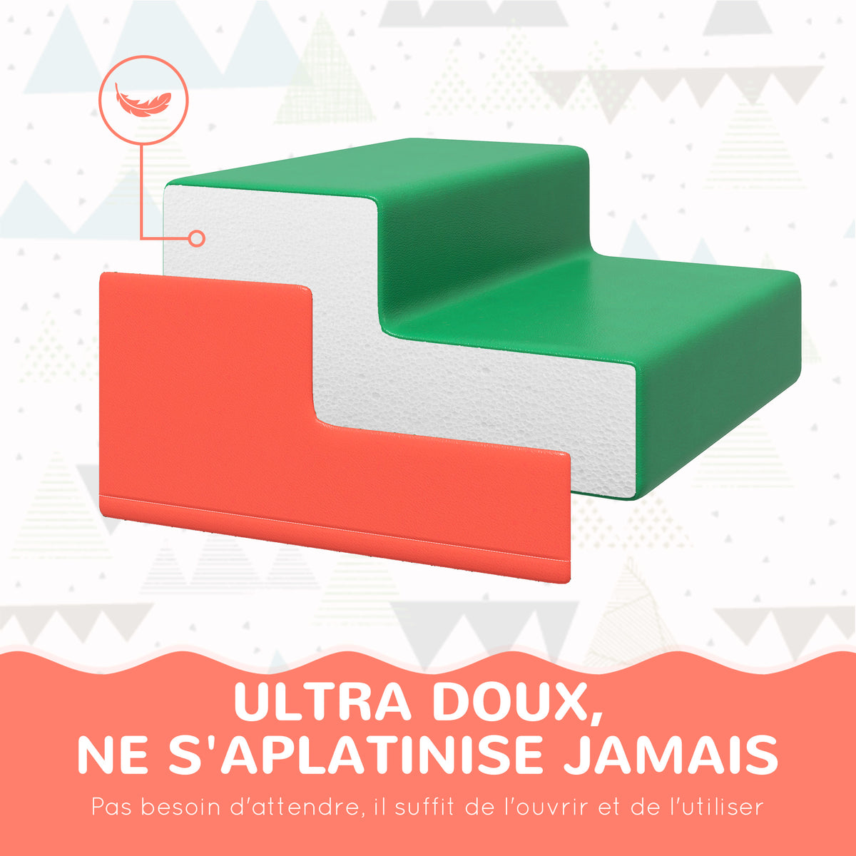 Module motricité bébé 4PCS parcours motricité bébé en mousse EPE pour enfants d'âge préscolaire, multicolore