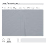 Store banne manuel rétractable 395 x 245 cm store exterieur terrasse avec manivelle, angle réglable 45°-85°