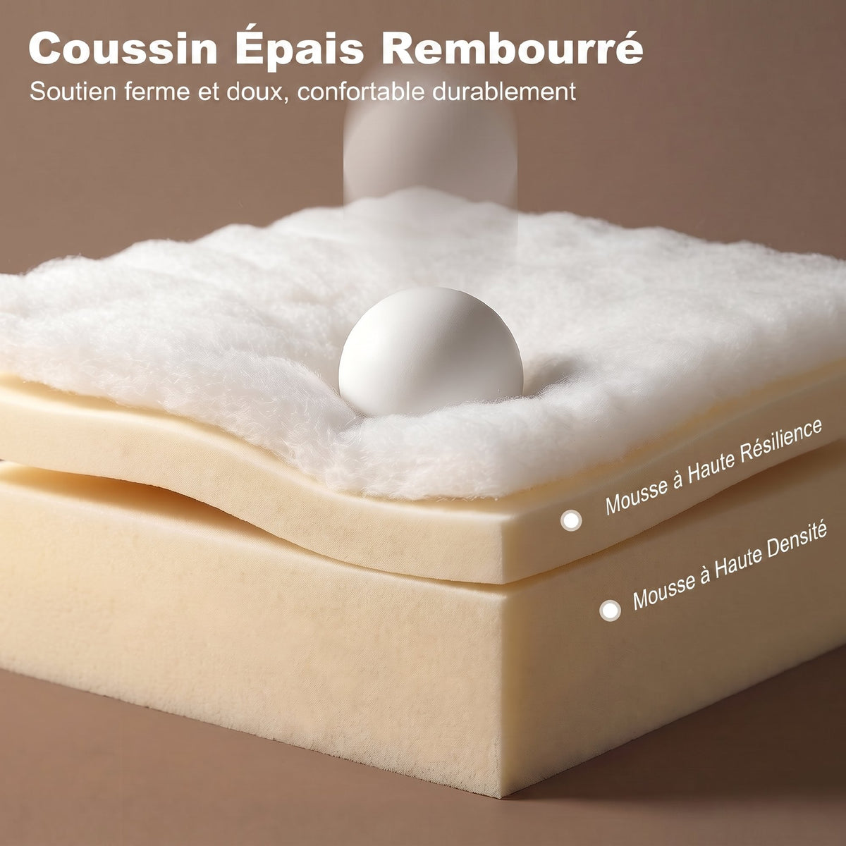 Poltrona Convertibile 1 Posto, Poltrona Letto Clic-Clac 4 in 1 Imbottita in Ciniglia, Schienale Regolabile, Seduta Ampia, Beige