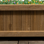 Jardinière avec treillis bac à fleurs jardinière sur pied 64 x 28 x 75 cm inserts d'irrigation bois massif