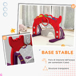 Panier de basket-ball pour enfants, hauteur réglable, 5 en 1 lancer de balles, golf, football jeu de lasso, 3-6 ans