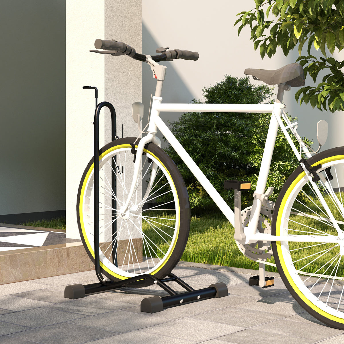 Porte-vélo autoportant idéal pour votre garage maison ou magasin de vélos pour les vélos 24 à 29" et vélo 700 c
