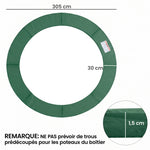 Coussin de protection pour trampoline de remplacement Ø 305 cm Coussin de sécurité de remplacement vert