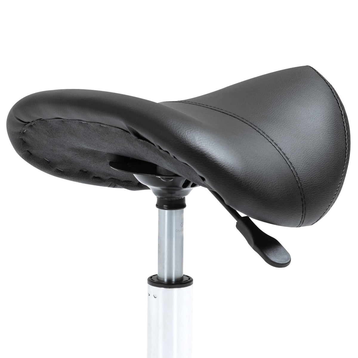 Tabouret à roulettes, tabouret de massage avec hauteur réglable 49-61 cm et selle ergonomique, chaise de travail à roulettes pivotant 360°, pour salon de massage tatouage clinique spa, noir